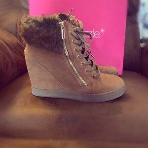 ShoeDazzle Danita Wedge Booties